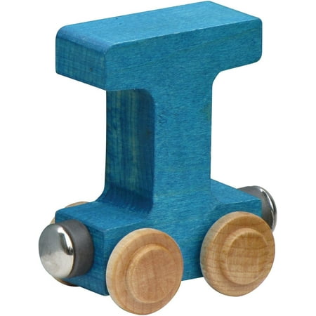 Letter Wood Name Train - Name Train - Bright Color Childrens Wooden Trains Letter T