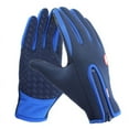 thumbnail image 1 of Guantes cálidos con cremallera para deportes al aire libre para otoño e invierno, pantalla táctil de dedos completos, antideslizantes, impermeables, agarre para parabrisas, forro polar, esquí y, 1 of 6