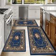 thumbnail image 6 of Kitchen Rugs Sets of 3 Non Slip Washable Kitchen Mats for Floor, Waterproof Kitchen Runner Rug, Floor Mat Carpet for Entryway, Laundry, Sink, Hallway, Bathroom, 6 of 10