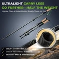 thumbnail image 2 of TREKOLOGY 3K Carbon Fiber Trekking Poles, Ultralight Hiking Sticks with Cork Grip and 10-Piece Accessory Kit, 2 of 7