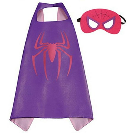 Marvel Comics Costume - Spidergirl Logo Cape and Mask with Gift Box by