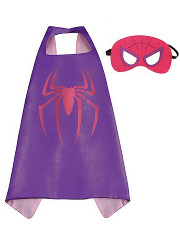 Marvel Comics Costume - Spidergirl Logo Cape and Mask with Gift Box by Superheroes