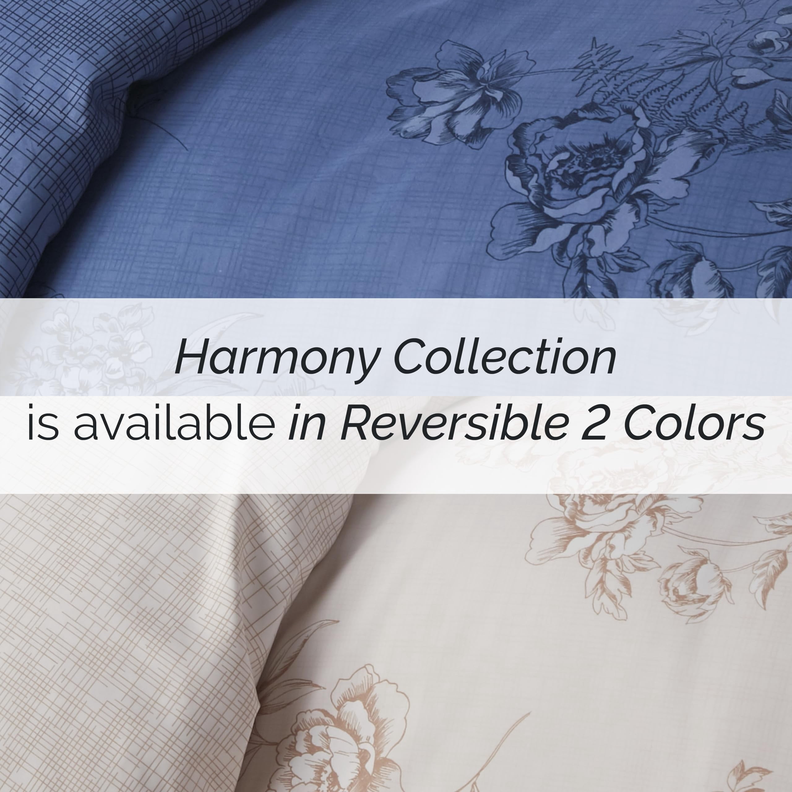 Harmony Reversible Duvet Cover Set