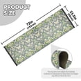 thumbnail image 5 of Yayeee Runner Rug for Bedroom 2'x6' Machine Washable Hallway Non Slip Mat, Beige Floral, 5 of 8
