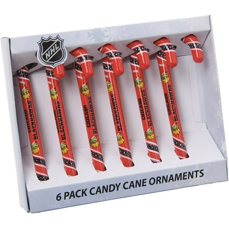 Candy Cane Ornament Set, Chicago Blackhawks