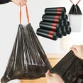 thumbnail image 2 of Clearance！Garbage Bags-Durable Black Trash Bags with Red Drawstring Closure, 13 Gallon Capacity, 100 Count Perfect for Kitchen & Office Waste, 2 of 5
