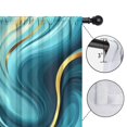 thumbnail image 4 of Blackout Kids Curtains,Teal Gold Marble Childrens Insulated Curtains Set Of 2,Bedroom Essentials,Toddler Room Decor 42x63in(106x160cm), 4 of 4
