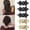 Black, White, variant on 5Pcs Flower Flat Hair Clips for Women Matte Flat Hair Claw French Alligator Clips Non-Slip Cute Duck Billed Flat Claw Clips for Thick Hair for Girls, white,green,black,purple,blue
