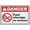 Warning Sign 3, variant on No Trucks Sign 8"x12", Aluminum Tin Warning Signs for Home Outdoor Garden, Durable Traffic Sign for Neighborhood
