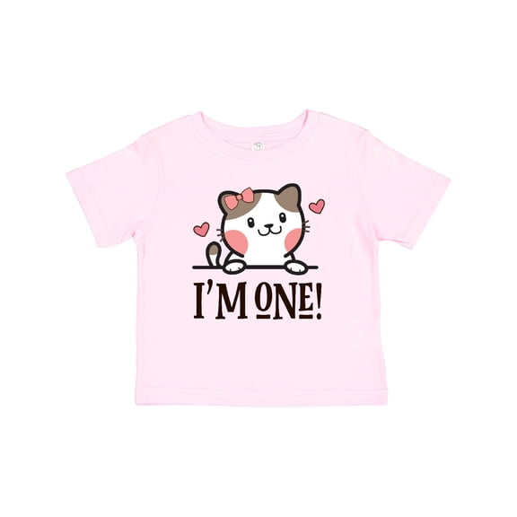 Inktastic Babys 1st Birthday Kitty 1 Year Old Girl Girls Baby T-Shirt