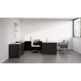thumbnail image 4 of Lorell Essentials Series Credenza Shell - 72" x 24"29.5" Credenza Shell, 1" Top - Finish: Espresso, Silver Brush, 4 of 6