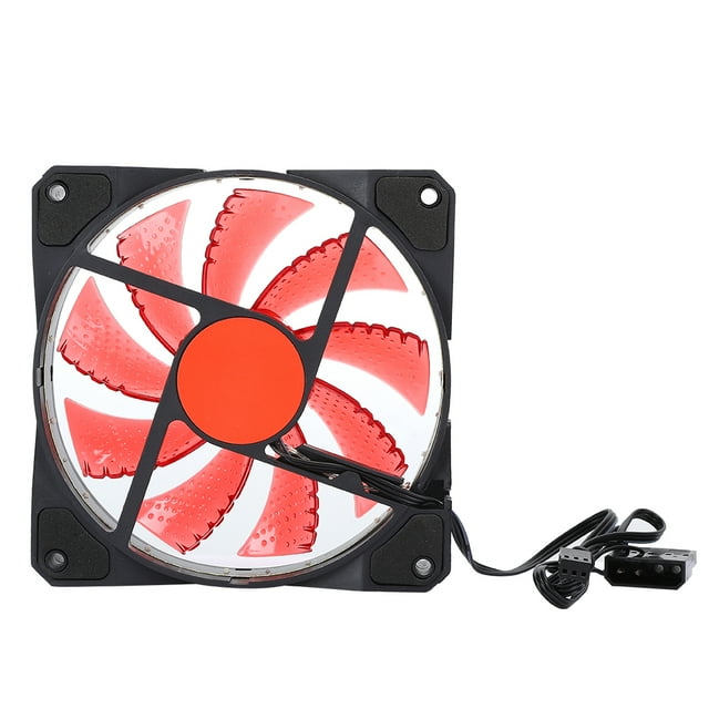 PC Cooling Fan, Case Fan High Computer Accessor Colorful 4.7 X 4.7 X 1in for Radiators System for Computer CPU Cooler 15-Light Blue,15-Light Red,15-Light White