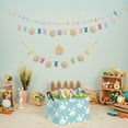 thumbnail image 4 of BOOHIT Large Easter Basket for Kids Canvas Teen Empty Gift Storage Bin Decor(Green 2), 4 of 7