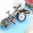 thumbnail image 4 of PENGXIANG Unisex Bicycle Pendant Necklace Quartz Pocket Watch Keychain Key Ring Holder, 4 of 8