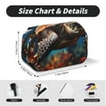 thumbnail image 5 of Rateoe Realistic Turtle Pattern Double Clamshell Pen Case, Storage Organizer with Two Zipper Compartments– Holds Up to 50 Pencils & Pens, 5 of 7