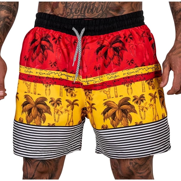 Pantalones cortos de playa con estampado de colores de verano a la moda para hombre Fridja fhjkhfk457799