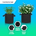 thumbnail image 5 of Grow Bag Fabric pot 10 gallon with handles, Reinforced fabric pot x5 pack, 5 of 5