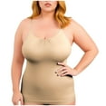 thumbnail image 2 of Vmvidoty Plus Size Womens Tight Fitting Base Layer Dry Fit Tank Top Beige XXL( Women's or Women's Plus ), 2 of 7