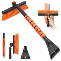 Greenpod Snow Brush and Ice Scraper, Detachable, Rotatable Head, Orange ...