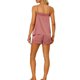 thumbnail image 3 of Conjuntos de pijama de satén para mujer INSPIRE CHIC con tirantes de encaje y pantalones cortos, 2 piezas, conjuntos de lounge de seda en rosa loto, 3 of 6