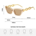 thumbnail image 2 of Las gafas de sol retras modernas del marco grueso forman las gafas de sol de ala ancha, hechas de PC, 2 of 5