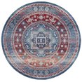 thumbnail image 2 of Safavieh Kazak Caymen Geometric Area Rug, Red/Blue, 6'7" x 6'7" Round, 2 of 10