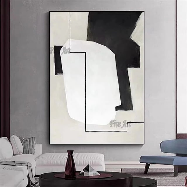 Cuadros de playa abstractos hechos a mano, pinturas al óleo sobre lienzo, cuadro de pared moderno para sala de estar, decoración del hogar sin marco
