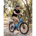 thumbnail image 2 of Cityone Plus Step-Thru Electric Bike for Adults, 26" Urban EBike with 500W Motor, Max 28MPH, 48V 15Ah Battery 500W, Electric Bicycle with 7-Speed, Blue, 2 of 8