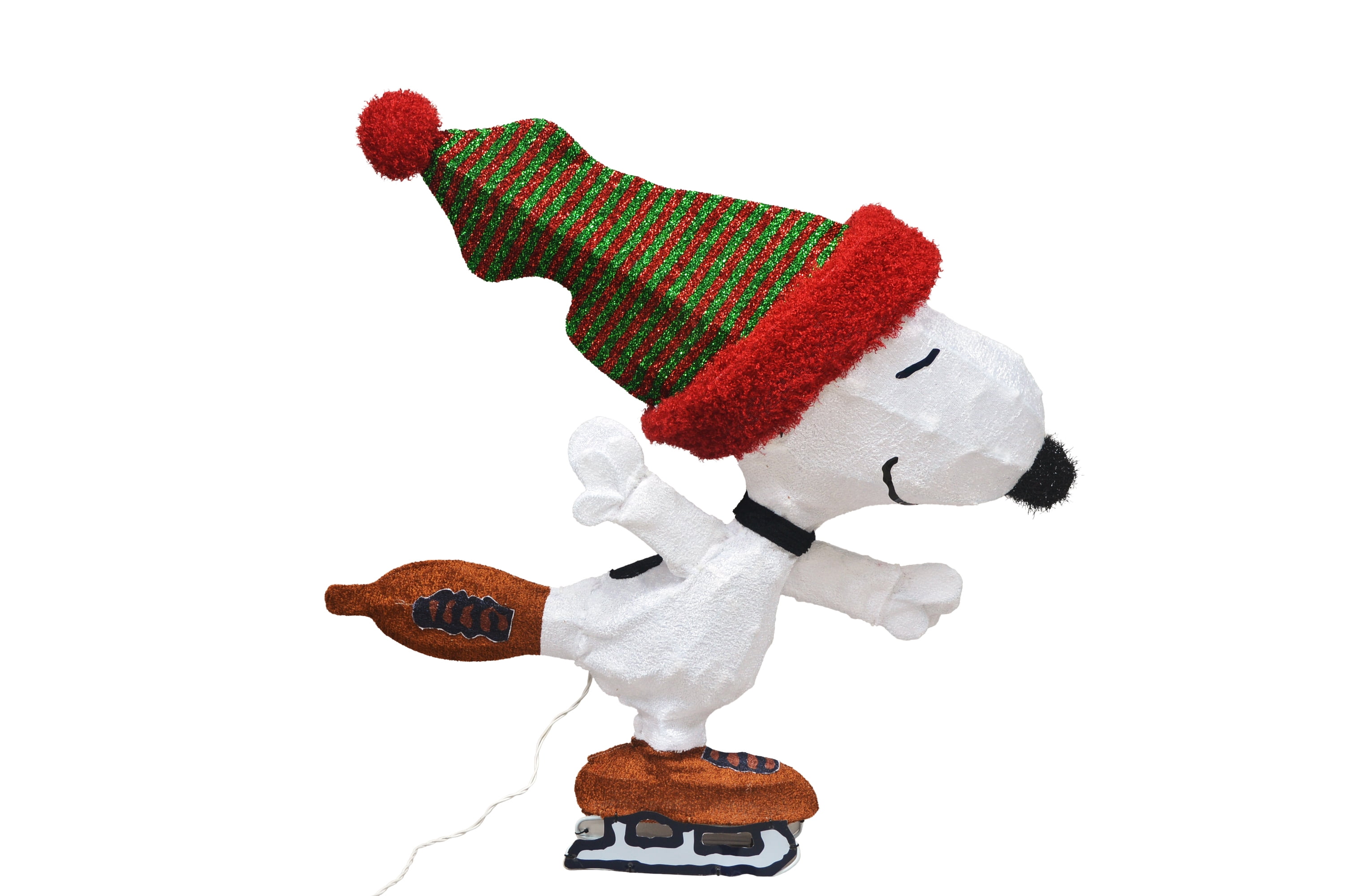 Peanuts, Skating Snoopy, 32 Inch, Lighted LED Holiday Yard Decor