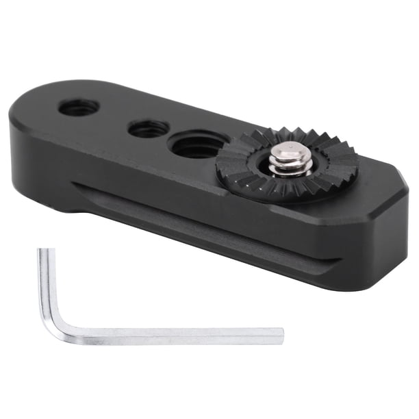 Placa adaptadora de engranajes para estabilizador de cámara de aleación de aluminio para ZHIYUN weebill s (negro)