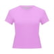 thumbnail image 5 of Camiseta de manga corta ajustada y moderna para mujer: corte ajustado y sexy, versátil con vaqueros/pantalones cortos, tejido suave para el verano, talla real, lavado en frío., 5 of 6