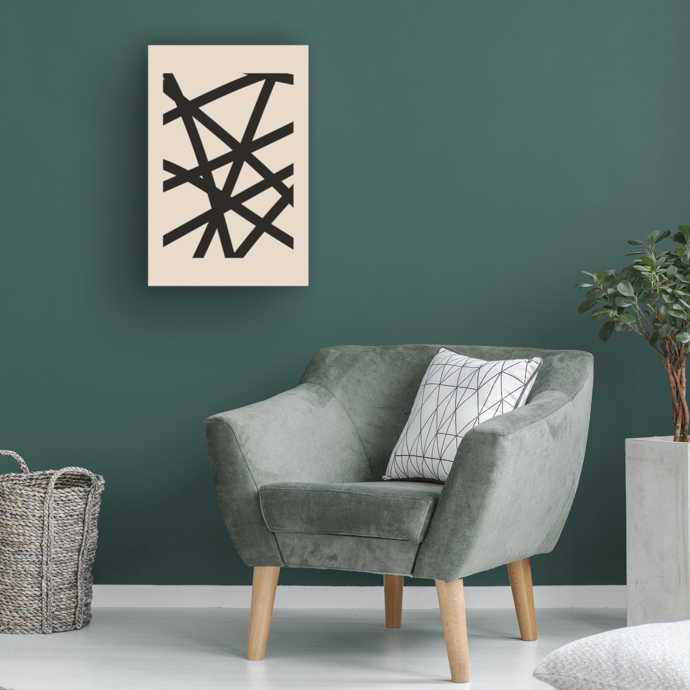 Trademark Fine Art jay stanley Minimal Black Expression 2 Canvas Wall Art