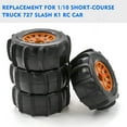 thumbnail image 4 of Snow RC Wheel Tires RC Car Tires 4pcs Replacement For 1/10 Short-Course Truck 727 Slash K1 RC Car, 4 of 7