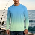 thumbnail image 6 of Long Sleeve Shirt Men Beach Summer Athletic Quick Dry Sun Protection Fishing Outdoor Hiking UPF 50 Running T-Shirt, M, 6 of 6