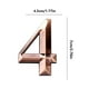 thumbnail image 3 of 2.76 inches House Numbers 3D Door Mailbox Numbers 0-9 Self Adhesive House Door Street Address Stickers for, Apartment, Office, Hotel Room, Mailbox Signs(4), 3 of 4