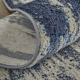 thumbnail image 3 of 7' X 10' Tan Blue And Ivory Abstract Power Loom Distressed Area Rug, 3 of 8