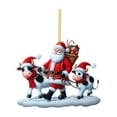 thumbnail image 3 of Christmas Ornaments for Tree Christmas Decorations Animal Pattern Decor Pendants 2D Flat Cartoon Animal Decorative (Praying Mantis), 3 of 8