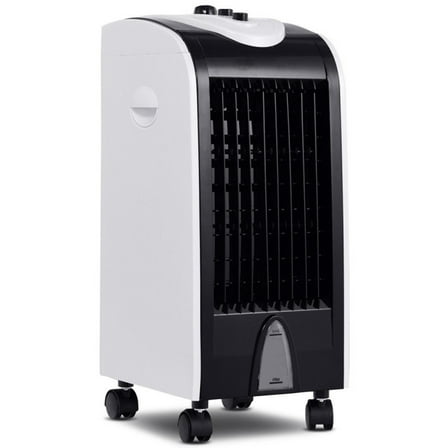 Resenkos 3-in-1 Portable Evaporative Air Cooler with Filter Knob, White Black