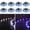 Blue Light & Cool White, variant on Solar Driveway Lights Outdoor, 2 Color Modes LED Deck Dock Marine Waterproof Driveway Marker Lights for Step Sidewalk Stair Garden Pathway Walkway Yard (Warm White/Cool White, Black)
