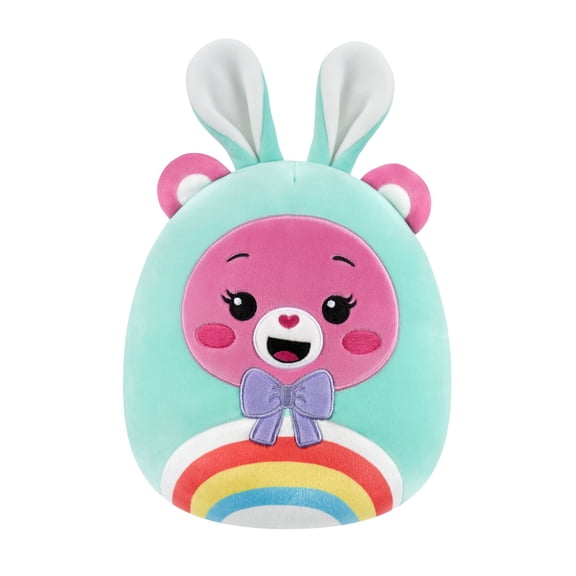 Squishmallows Official 8 inch Care Bears - Cheer Bear in Bunny Suit - Child's Ultra Soft Plush Toy
