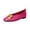Hot Pink, variant on Yungyresw Ballet Flats For Women Polka Dot Bow Square Toe Slip On Shoes Low Top Casual Comfortable Work Office Dress Shoes Beige 36