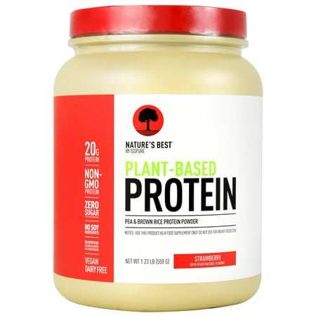 Nature's Best Plant-Based Protein, Strawberry, 20 Servings (1.23 (Best Weight Gainer In India)