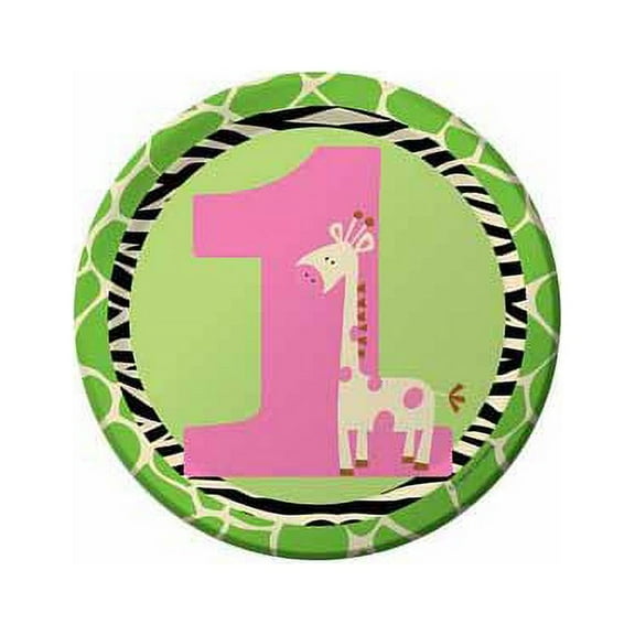 Wild At One Giraffe Luncheon Plate by Creative Converting - 415688