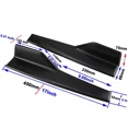 thumbnail image 2 of 45cm Universal For Ford Mustang GT For Shelby GT500 Rear Side Skirt Winglet Diffuser Body Kit Apron Cover Extension Car Accessories, 2 of 4