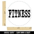 thumbnail image 2 of Fitness Fun Text Self-Inking Rubber Stamp Ink Stamper - Green Ink - Mini 1/2 Inch, 2 of 7