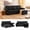 Black02, variant on BSHTI 71" Polyester L-Shaped Pull-Out Sleeper Sofa Bed with Reversible Chaise, Hidden Storage for Living Room(Light Brown)