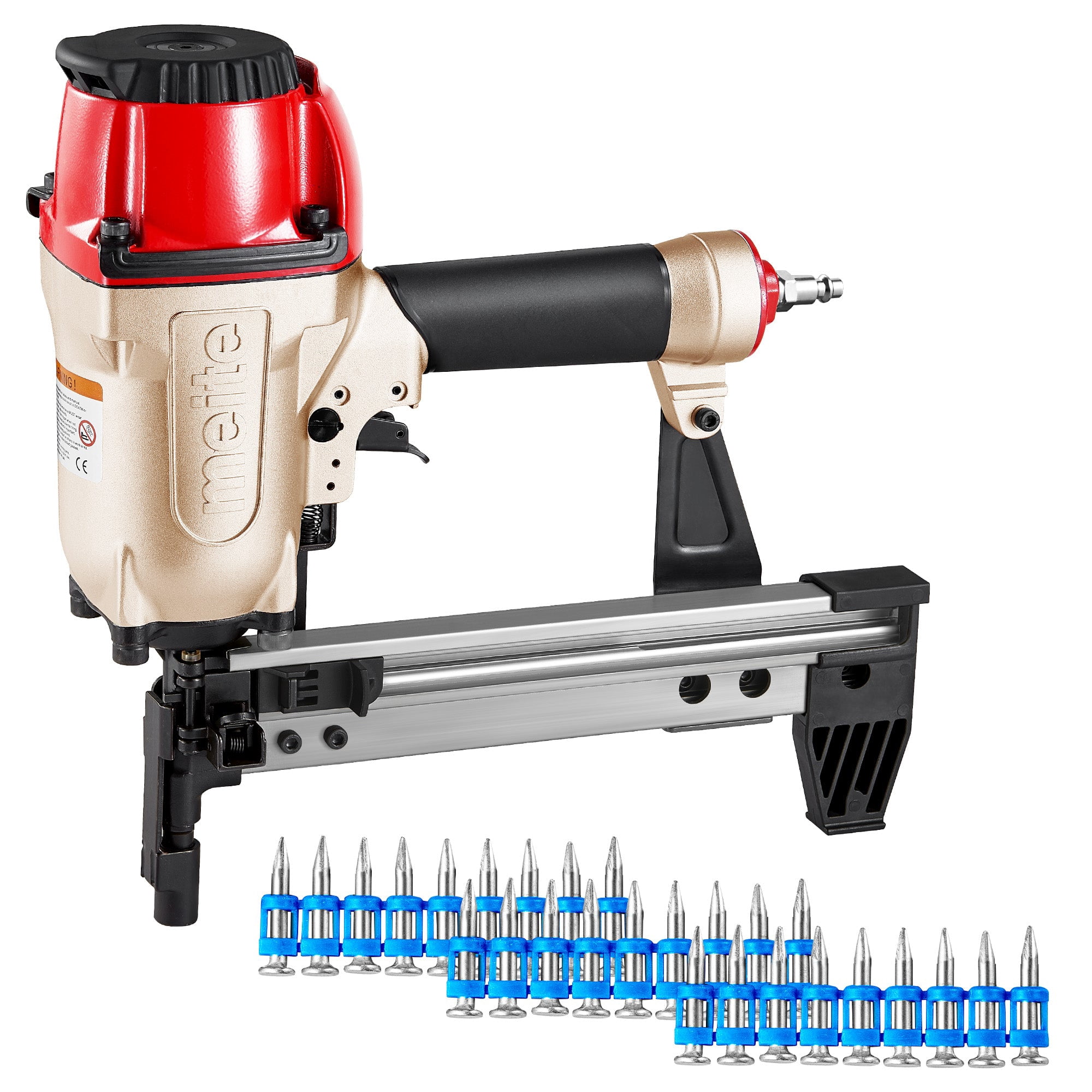 MEITE MTCS3040L Pneumatic Concrete and Steel Pinner 12Gauge 1/2" to 1-1/2" Length Concrete Nailer