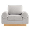 thumbnail image 5 of Armchair Accent Chair, Light Grey Gray, Fabric, Living Kitchen Cafe Bistro Hospitality Restaurant, Modern Contemporary HB34843, 5 of 9