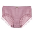 thumbnail image 1 of TrowBridge-bragas de encaje a rayas para mujer, calzoncillos de algodón con cintura hueca, ropa interior transpirable, lencería, gran oferta, 1 of 3