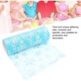 thumbnail image 3 of Tulle Roles, Glitter, Snowflakes, Printed Tulle, Blue Net Band For Christmas, 15cm*10m, 3 of 5